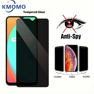 Película Vidro 3D Privacidade Anti Spy Realme C55 9 Pro Plus C33 C30s C30 9i C35 C25 C21y 8 8i 7 5G C11 2021 GT 2 GT2 Anti-Espião