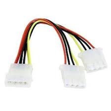 AKASA Cabo Duplicador Molex IDE. Splitter de força Akasa 4pin Molex  Comprimento: 20cm  Transforma 1 saída (tipo molex) de drivers da fonte para 2 saídas  Atua também como extensor de força  Modelo: AK-PW-Y-20 Molex
