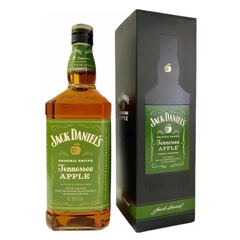 Whisky Jack Daniels Apple Maça Verde 1L - Escorrega o Preço