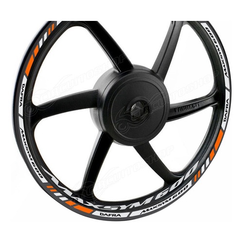 Friso + Adesivo Interno M6 Roda Moto Dafra Maxsym 600