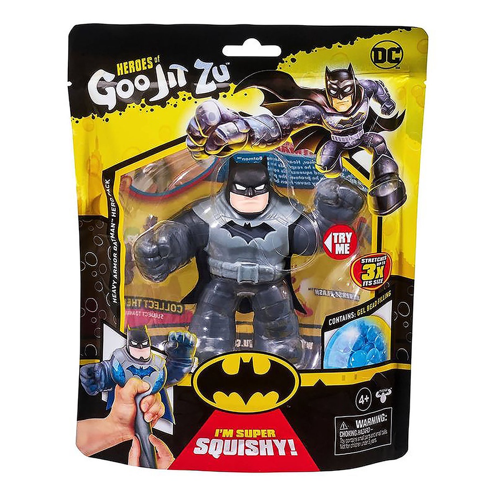 Boneco Elástico de 11cm Batman com Armadura - Goo Jit Zu DC em Oferta na Shopee