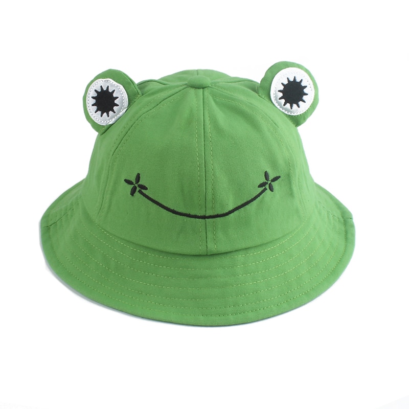 Pai-Filho Dos Desenhos Animados Sapo Balde Chapéu Panamá Boné De Pesca Bonito Homme Femme Bob Chapeau Sol Ao Ar Livre De