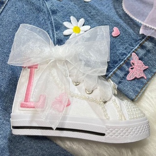 Tênis Infantil All Star Personalizado com a Inicial do Nome