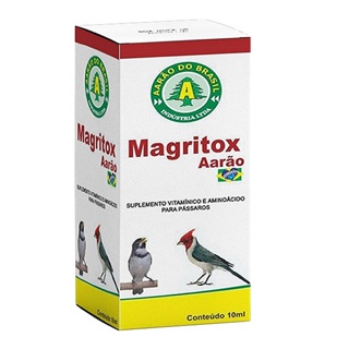 Magritox 10ml ou 30ml Aarão Suplementos Mineral Aminoácidos Para Aves em Oferta na Shopee