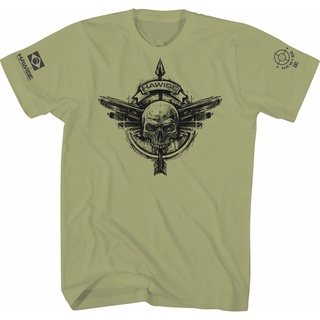 Camiseta militar Camisa masculina verde caveira asa/flecha