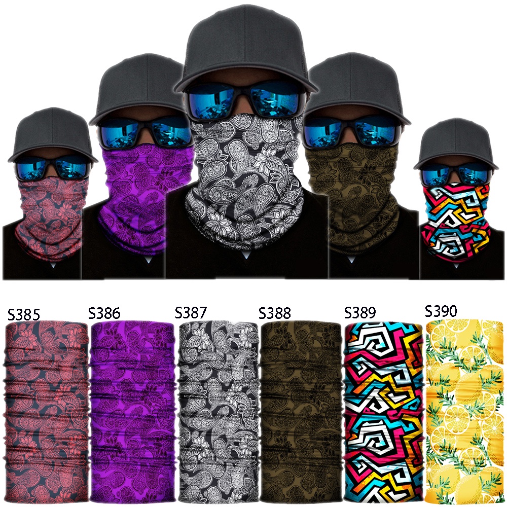 Faixa De Cabeça Para Antipoeira UV Buff Turbante Bandana Bicicleta Motor Pesca Esporte