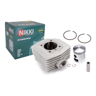 Kit Cilindro Pistao Aneis Mobillete Bikelete Moby 50cc Nikki