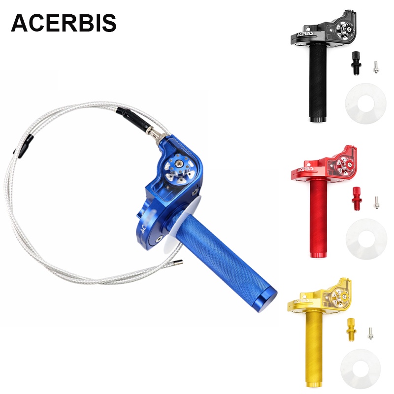 ACERBIS Punhos De Acelerador De Alumínio Ajustáveis CNC Gás De Torção Para Bicicletas De Poço De Sujeira De 110-250cc Modificado