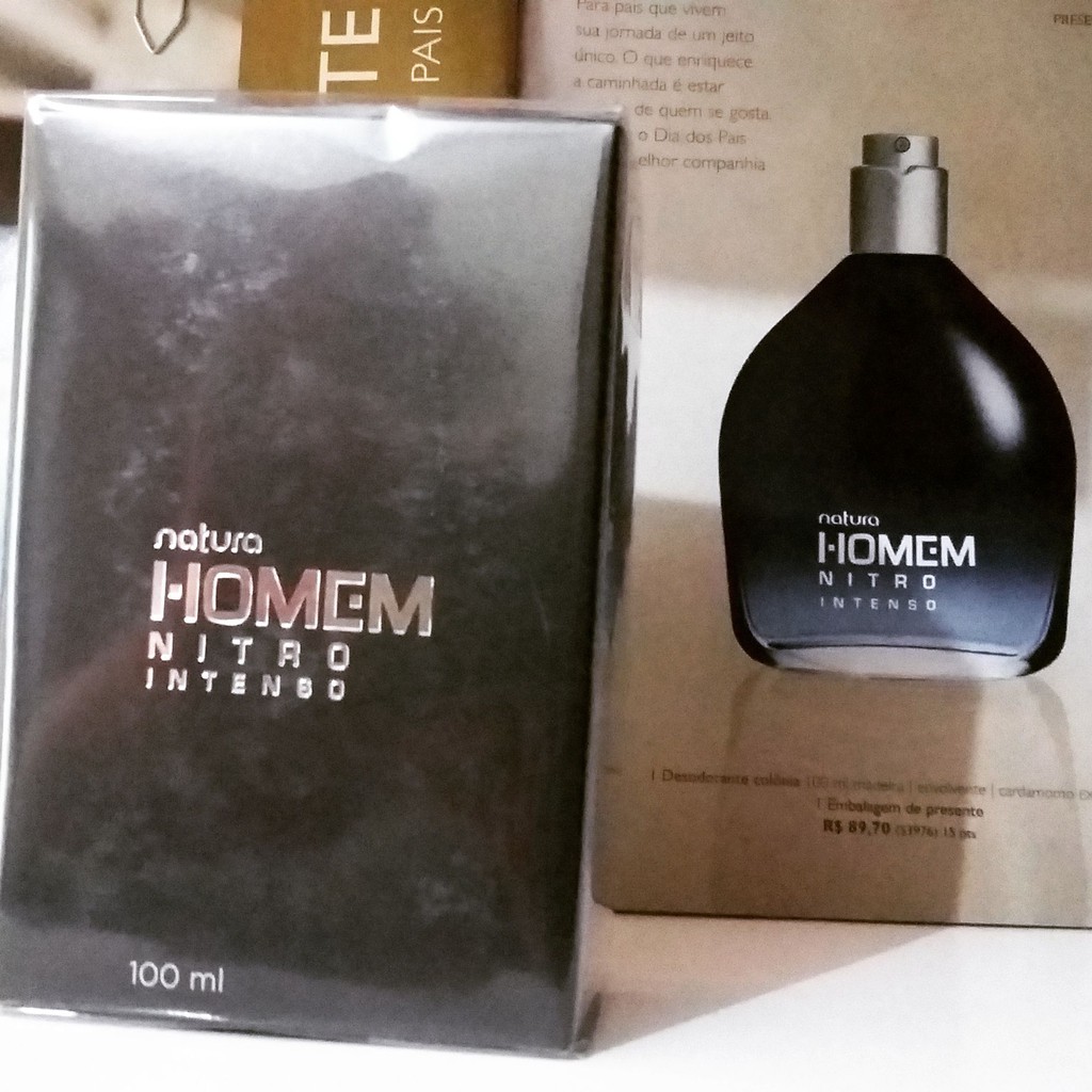 COLONIA HOMEM NITRO INTENSO 100 ML - NATURA - DESCONTINUADO | Shopee Brasil