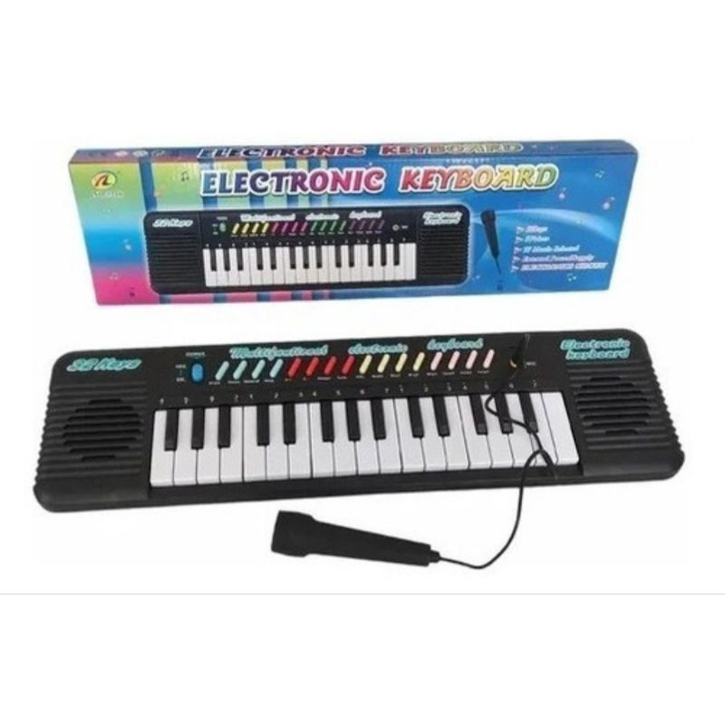 Teclado Infantil 32 Teclas Com Microfone Instrumento Musical KEYBOARD em Oferta na Shopee