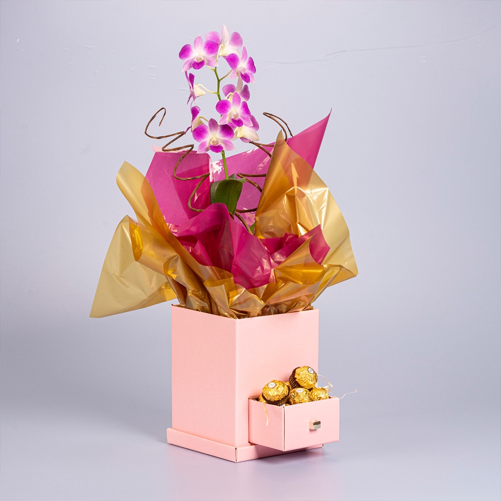 Caixa Com Gaveta Para Flores e Decorações ( 02 unidades )