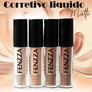 Corretivo Liquido Matte Fenzza Alta Cobertura Maquiagem