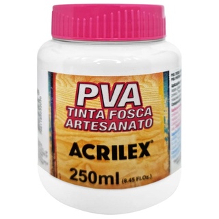 Tinta PVA Fosca 250ml 519 Branco Acrilex