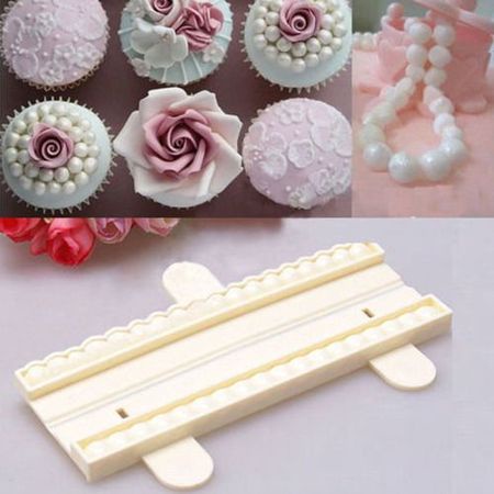 Molde de Pérola de Plástico Concha Bolinhas Confeitaria Artesanato