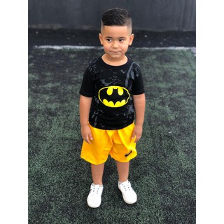 Conjunto Infantil Menino Personagem Hulk,batman,homem Aranha