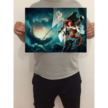 Pôster League Of Legends (lol) Miss Fortune 43x32 Cm