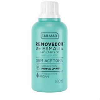 Removedor De Esmalte Sem Acetona Com Hidratante Indicado Para Unhas Em Gel Farmax 100ml em Oferta na Shopee