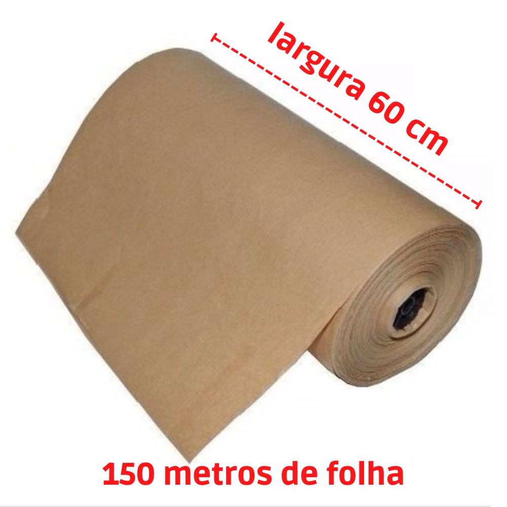 Papel Semi Kraft 080g Bobina Rolo Com Largura De 60 Cm X 150 Metros De Comprimento Shopee Brasil 9349