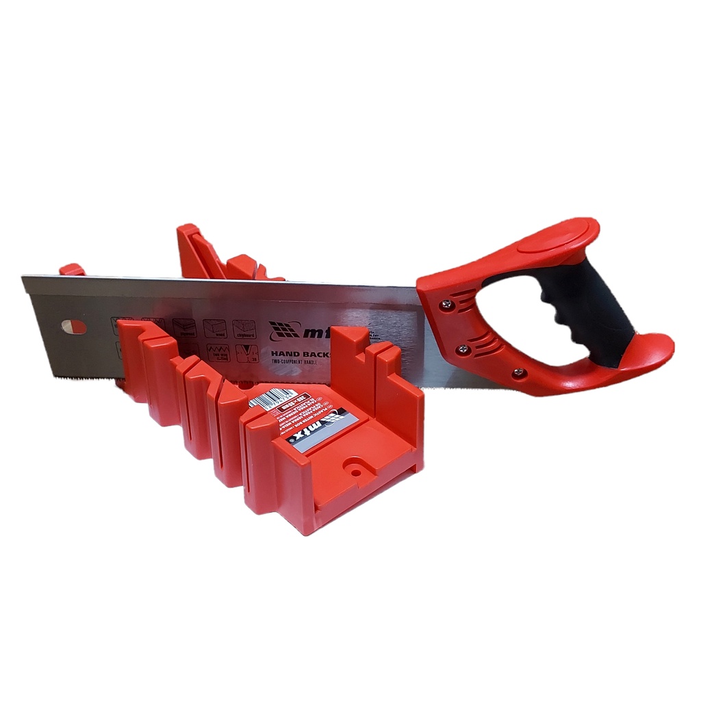 Kit Caixa Meia Esquadria 45° 90° 22,5° - 90mm x 300mm + Serrote Costa 350mm