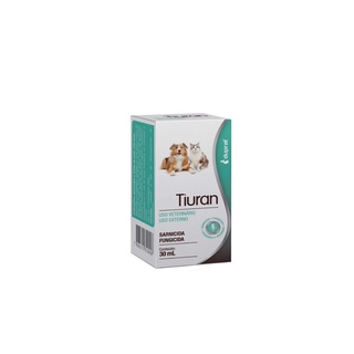 Tiuran 30mL - Sarnicida e Fungicida P/ Cães e Gatos em Oferta na Shopee