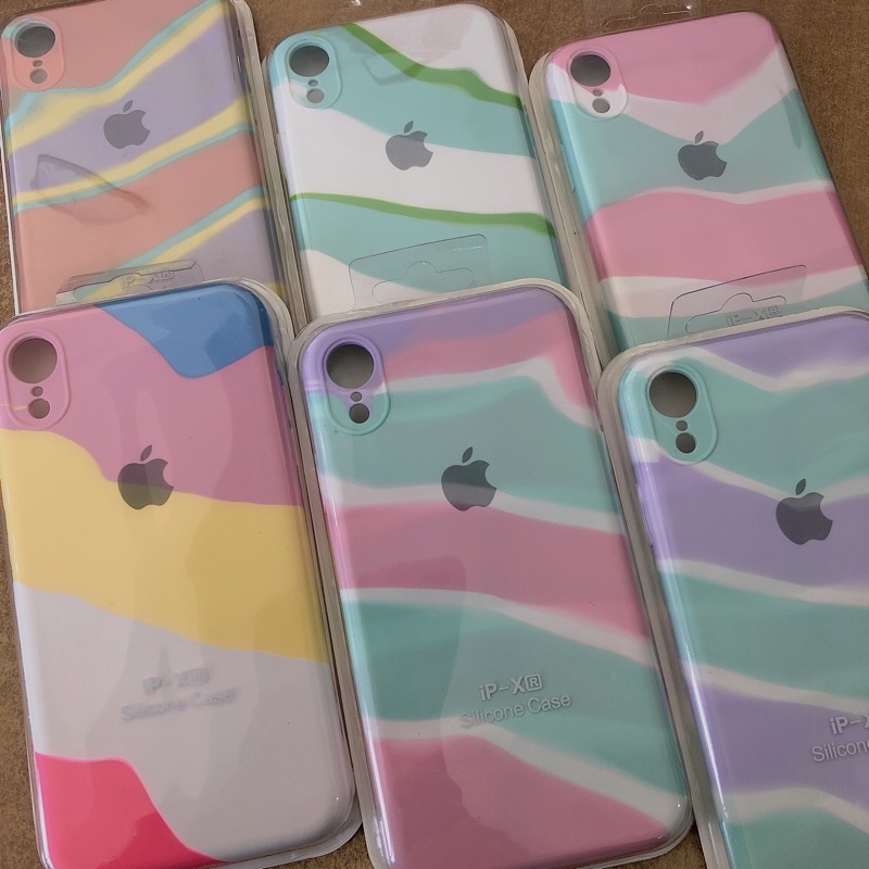 Capinha Flexível De Soft Arco-Íris Colorido Para Iphone XR em Oferta na Shopee