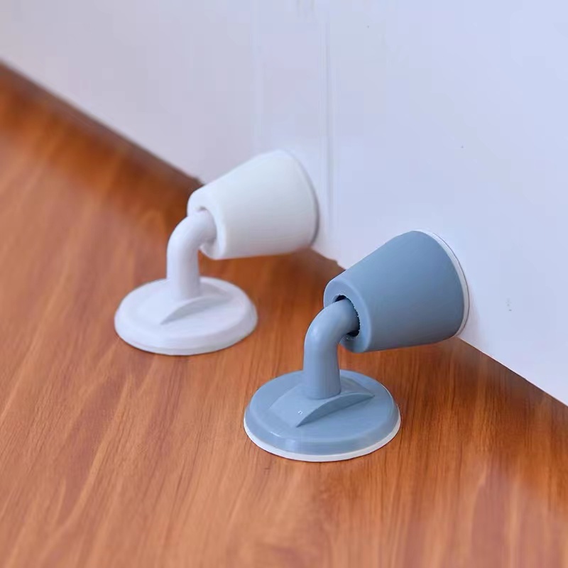 Suporte de rolha de porta, silencioso, de sucção, sem golpes, para casa, quarto, banheiro, ferragens, protetor de parede