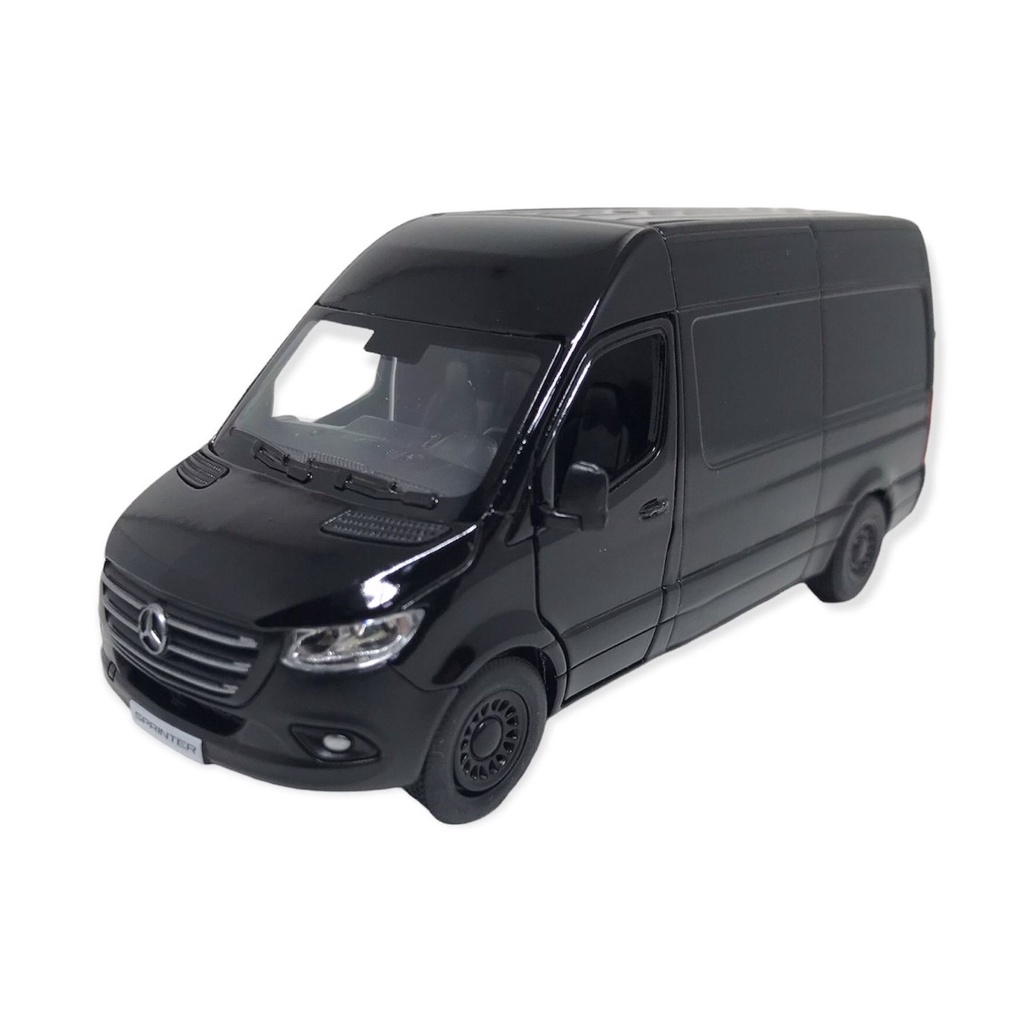 Miniatura Carrinho Ferro Van Mercedes Benz Sprinter Escala 1:48 Abre As Portas