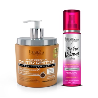 Kit Liso Mágico 200ml + Cauterização Capilar