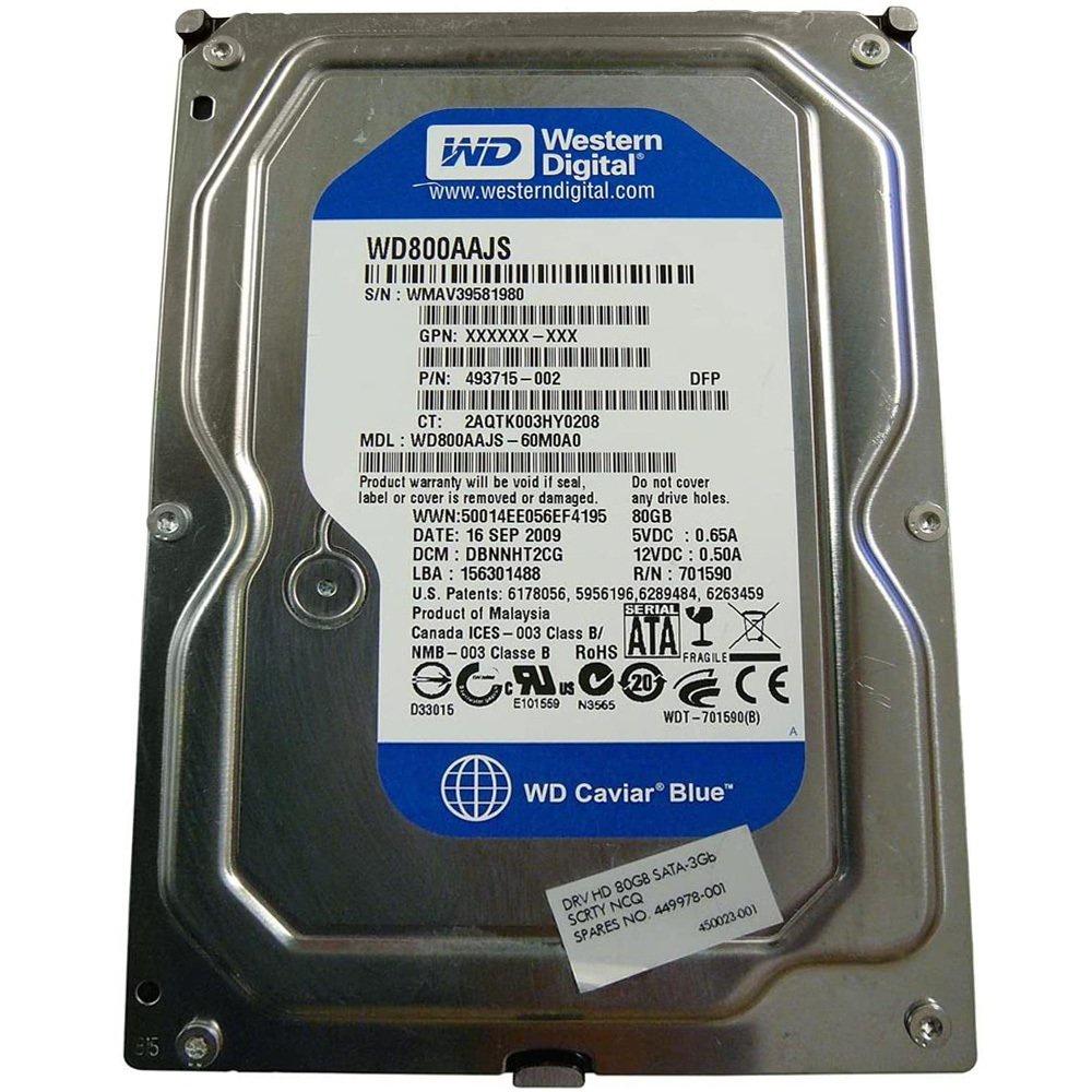 Hd 80gb Sata Para Pc Dvr Desktop