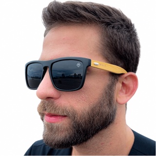 Óculos De sol Em Bambu Maya Zone + Case