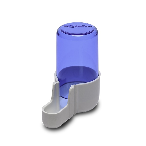 2UN - Bebedouro Torneio Médio Azul Malha Fina Injetfour (30ml) - Coleiro, Curió, Bicudo, Azulão