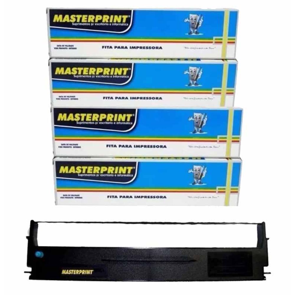 10 Fitas Masterprint Para Impressora Epson Fx890 Lq590 13mm x 12m compativel