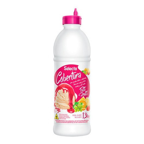 Cobertura Para Sorvete Sabor Tutti Frutti 1,3kg Se