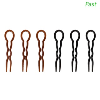 Past 3 Pçs Garfo / Garfo De Cabelo De Formato De U Para Penteados / Acessórios