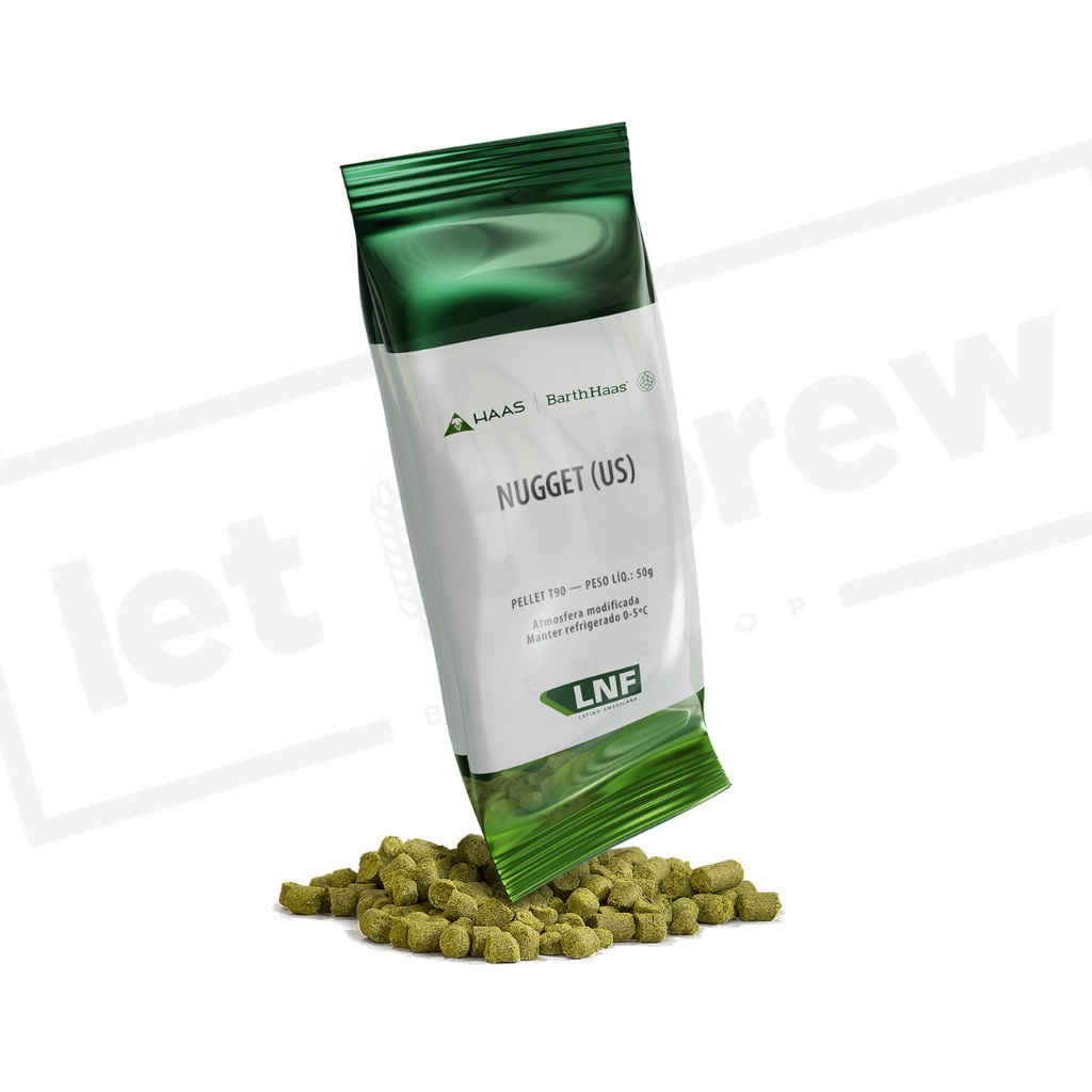 Lúpulo Nugget (US) Barth Haas - 50g (pellets) - Atmosfera modificada