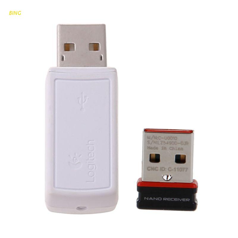 Bing Novo Receptor Usb Receptor Sem Fio Dongle Adaptador Usb Para Logitech Mk270 / Mk260 / Mk220 / Mk345 / Mk240 / M275 / M210 / M212 / M150 Mouse Teclado Conectar