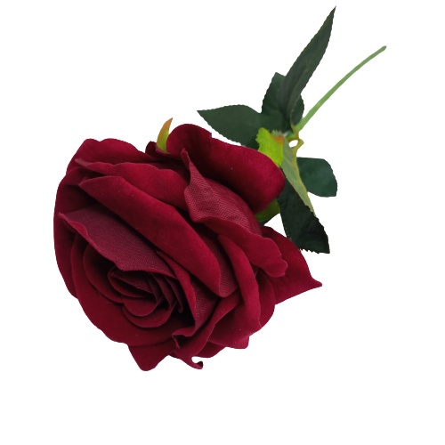 Flor Rosa Vermelha Aveludada Artificial Haste Dia dos Namorados Presentes  Unidade | Shopee Brasil