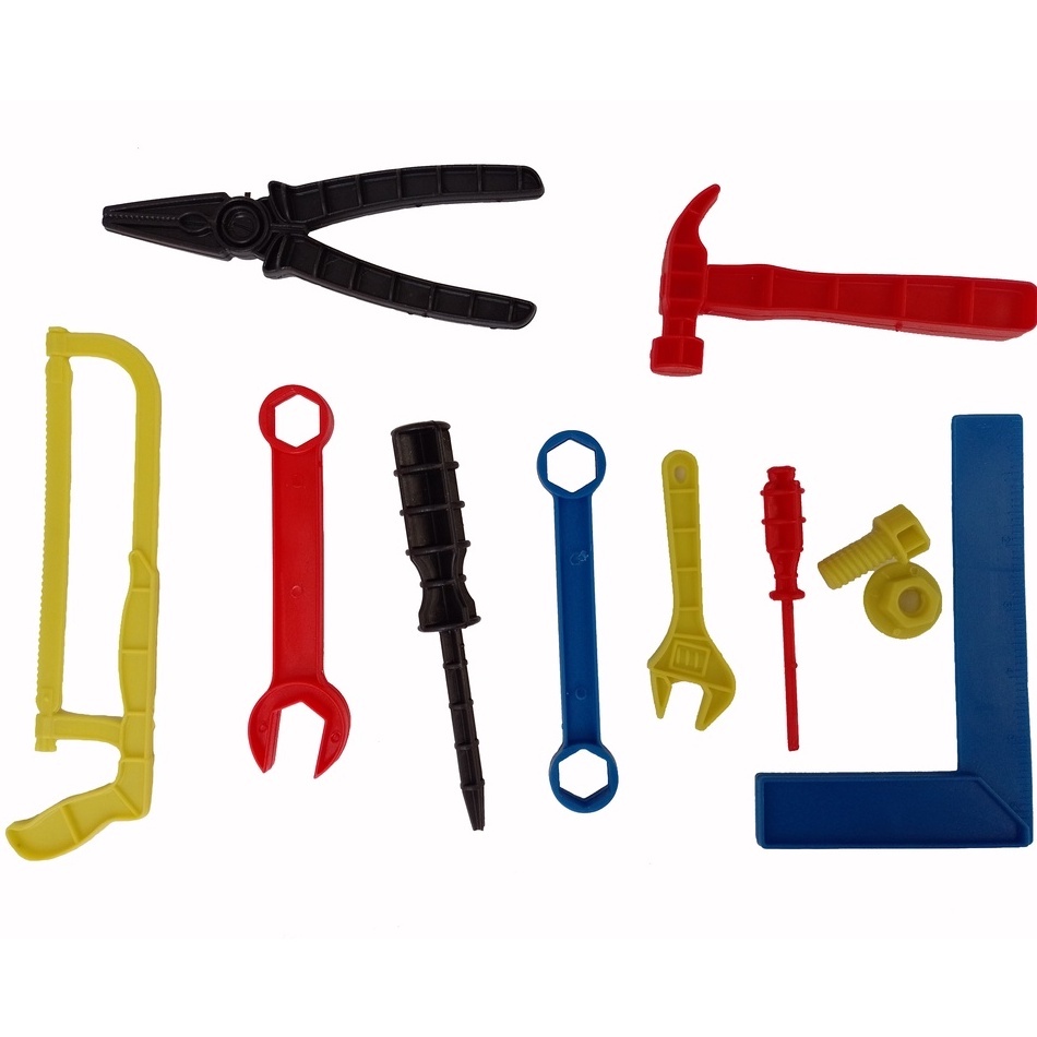 Kit de Ferramentas Brinquedo Infantil Colorido Completo 12 peças