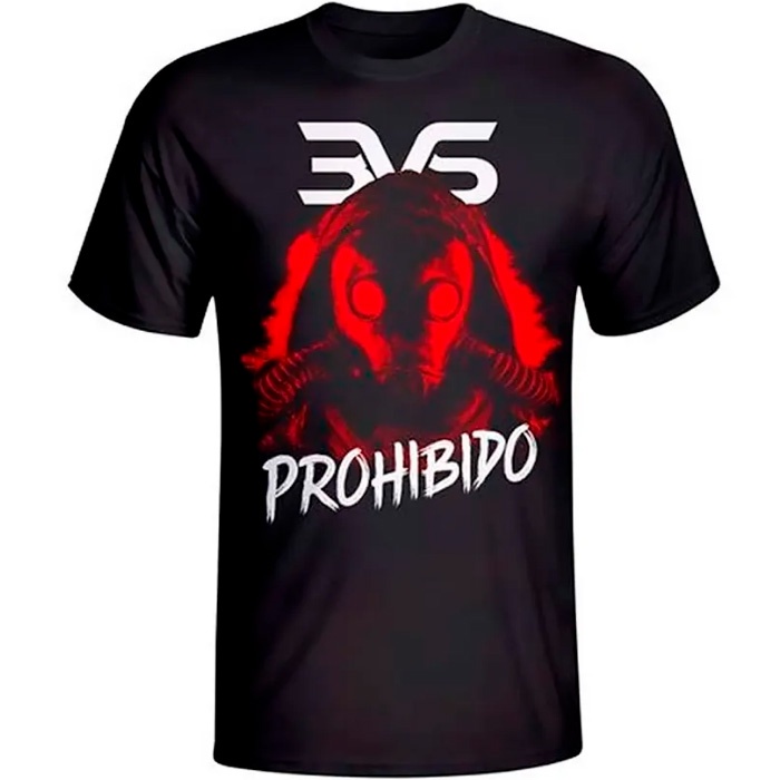 Camiseta Prohibido (Dry Fit) - Preta - 3VS Nutrition