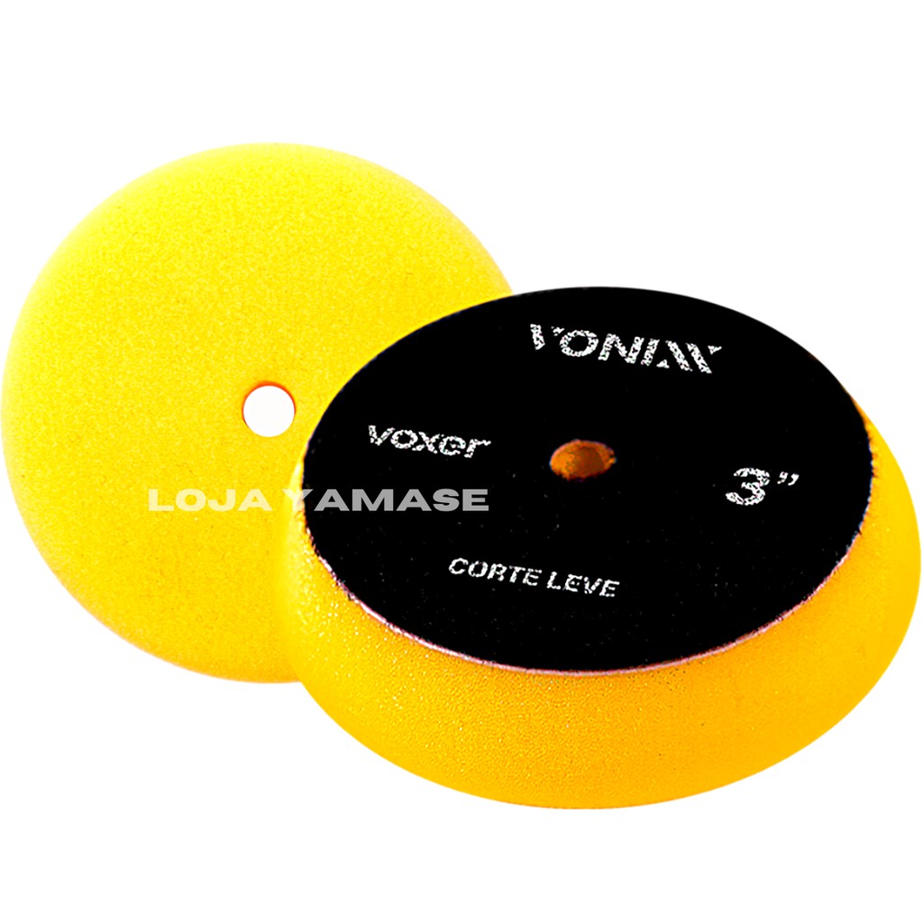 Boina De Espuma Vonixx Corte Leve Amarela 3'' Para Polimento - Spare Parts and Accessories for Vehicles