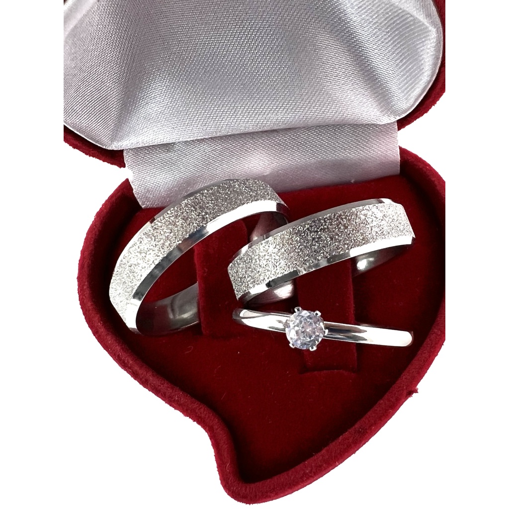 Par Aliança de Compromisso e Namoro Prata 6mm Jateada em Oferta na Shopee