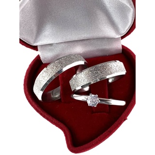 Par Aliança de Compromisso e Namoro Prata 6mm Jateada em Oferta na Shopee