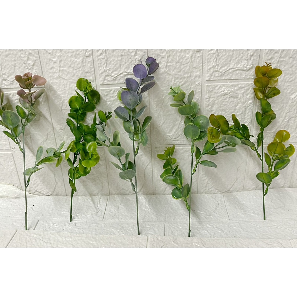 30 Rami Di Eucalipto Artificiale Con Foglie E Frutti - Verde - Decorazione Floreale Fai Da Te