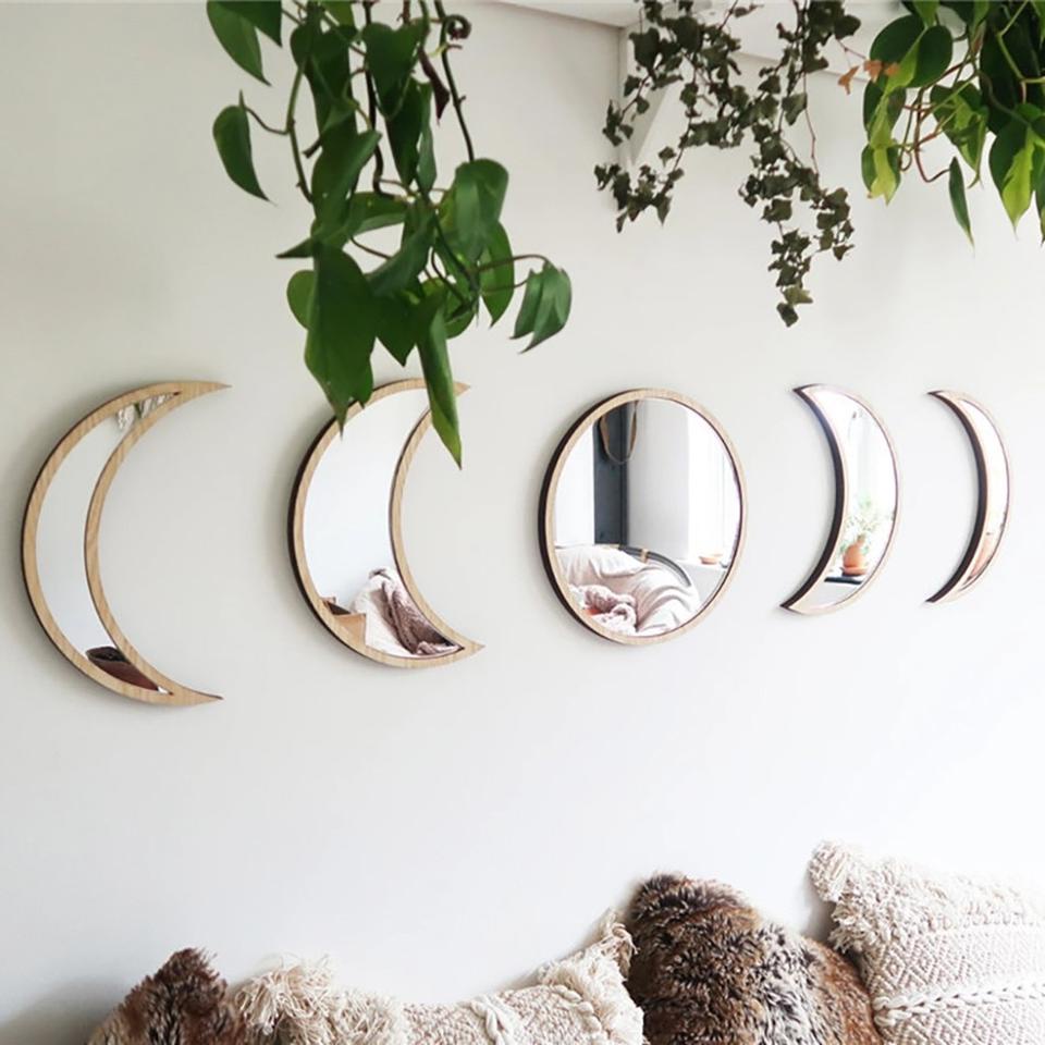 Espelho 62 x 15 cm Fases da lua mirror moon phases