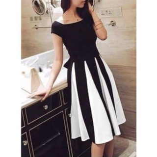 Vestido Feminino Moda Evangélica Promoção Social Rodado Godê Evasê Secretária Executica Midi Preto Promoção