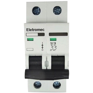 Disjuntor 25 Amperes Bipolar Curva C Eletromec