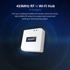 SONOFF RF Bridge R2 433MHz Gateway Inteligente APP Controle Remoto Sem Fio Casa Inteligente DIY Timer Alexa Google Home