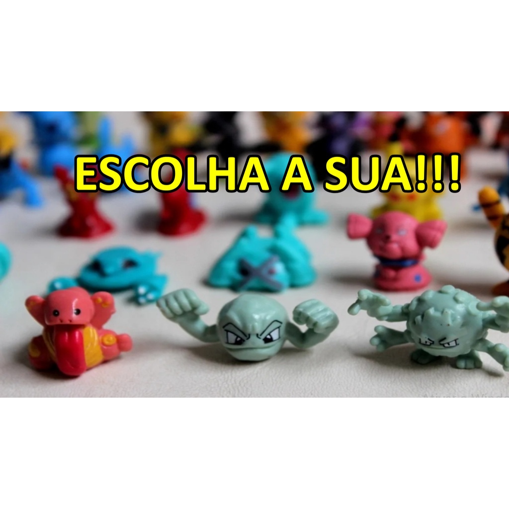 Kit 24 Miniaturas Pokémon Brinquedo Sortidos 3,5cm No Brasil