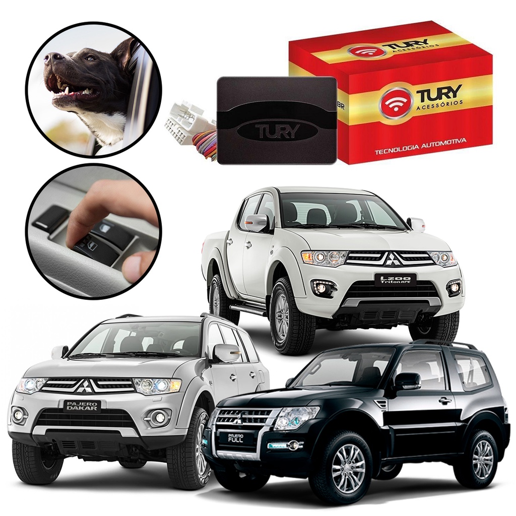 Módulo Subida de Vidro Elétrico Mitsubishi L200 Pajero Dakar Full HPE .