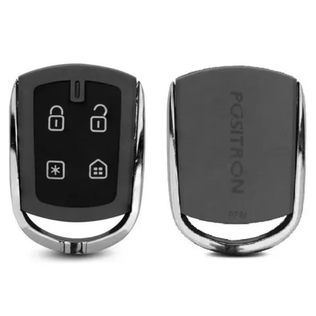 Controle Positron Cromado Pxn54 Serve Em Qualquer Alarme Positron Qualidade Premium